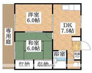 ファミール若宮【102号室】の間取り