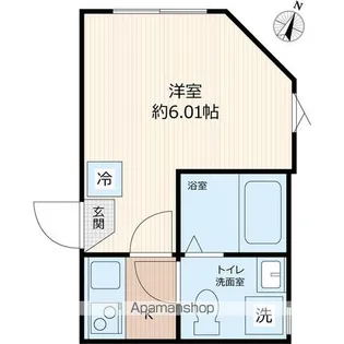 1Kの間取り画像