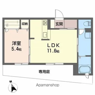 ストークハイツ【1階】の間取り