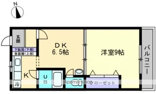 宮脇第8マンション【1階】の間取り