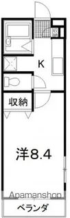 アップルハウス2番館【207号室号室】の間取り