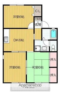 グリーンシャルマン A棟【2階】の間取り