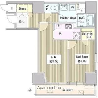 東京都武蔵野市中町2丁目【マンション】の間取り