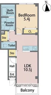 アル・羽ノ浦A【104号室】の間取り