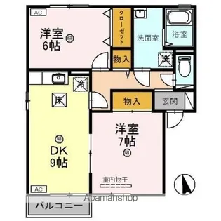 コンフォール21【1階】の間取り