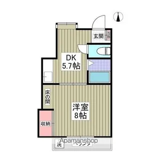 松下コーポ【1階】の間取り