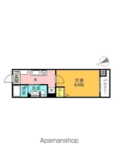 ディアンサス立花【203号室】の間取り