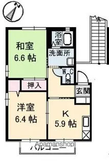 コーポニューハピネス【2階】の間取り