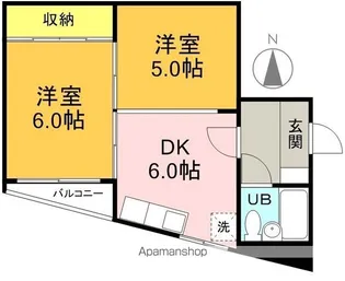 堀壱ビル【4A号室】の間取り