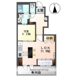 レオン【1階】の間取り