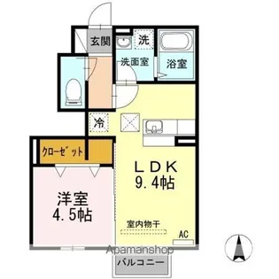 Dーroom 太子堂【1階】の間取り