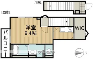 ラフォーレ八乙女【201号室】の間取り