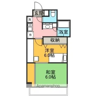 JRF フレシア金沢【515号室】の間取り