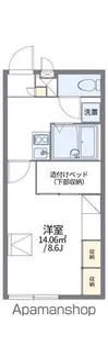 レオパレスBEL AIR 市原【201号室】の間取り