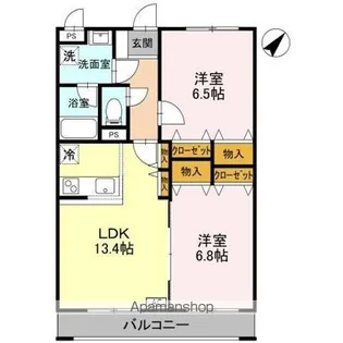 ベロウ舟入町【2階】の間取り