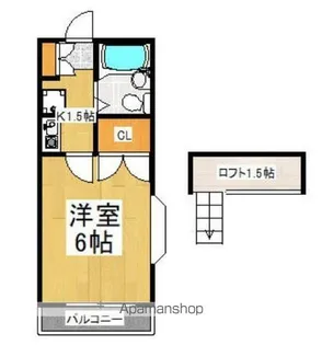 メープル大泉学園A【201号室】の間取り