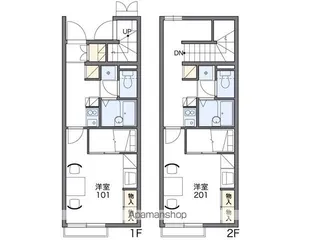レオパレス英俊【1階】の間取り