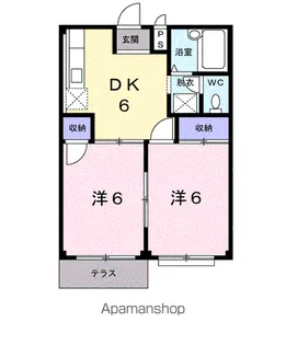 フランボワーズD【1階】の間取り