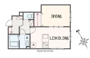 リヒト鎌倉材木座海岸【1階】の間取り