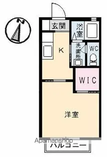 メゾンアメニティ槙原【B棟102号室】の間取り