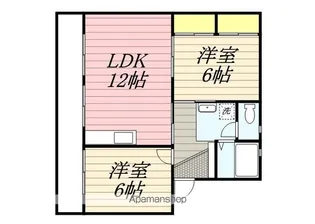 パークハイツ【1階】の間取り