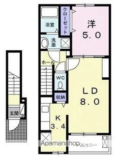クラール壬生川駅西A【2階】の間取り
