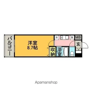 エンクレスト博多駅南【12階】の間取り