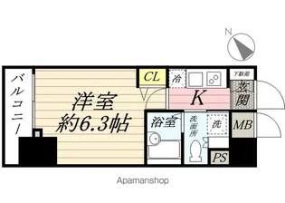 フェニックス新横濱イクシール【6階】の間取り