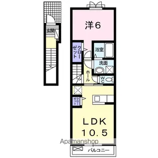 グラチチュードⅣ【2階】の間取り