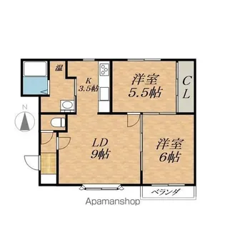 カーム195【2階】の間取り