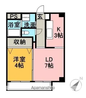 アデランテ【402号室】の間取り