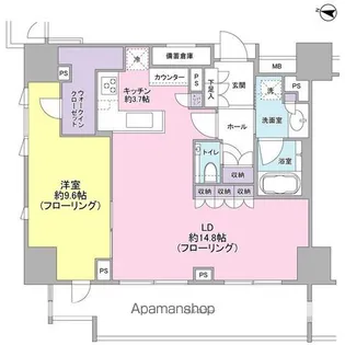 ブランズ代々木【2階】の間取り