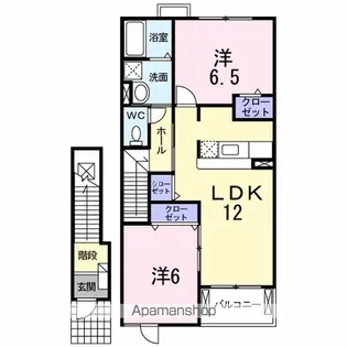 アンジェリカ C【2階】の間取り