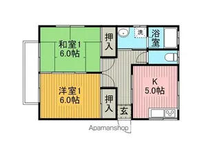 コーポアイ【203号室】の間取り