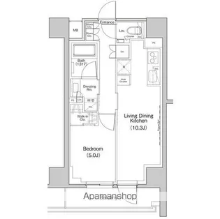 ザ・パークハビオ中野富士見町ガーデン【11階】の間取り