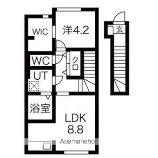 ACCIO(アクシオ)【2階】の間取り
