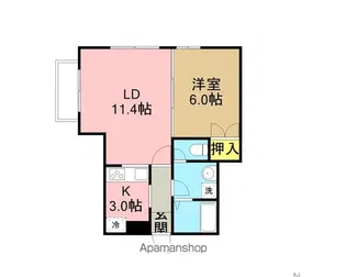 アステール上尾【1階】の間取り