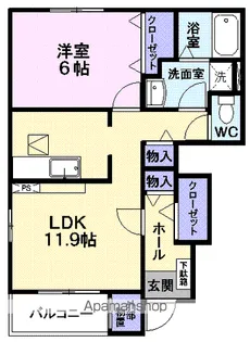 メゾン・さくら B【1階】の間取り