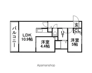 JP NOIE 円山表参道【9階】の間取り