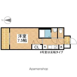 愛知県名古屋市中区上前津1丁目【マンション】の間取り