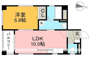 県庁前ビル【3階】の間取り