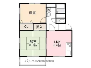 カームネスト14 A・B・C棟【2階】の間取り