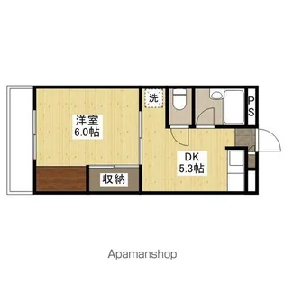 パークサイド茶木【5階】の間取り