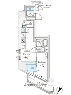 ロイジェント駒込六義園【5階】の間取り