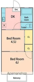 稲垣ハイツNO4【101号室】の間取り