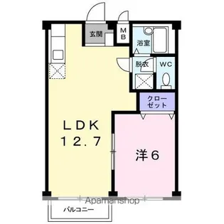 エルディム屋島【2階】の間取り