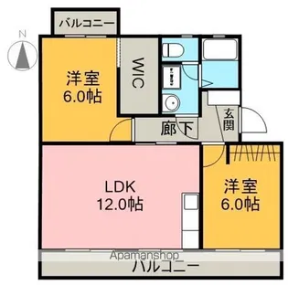 コスモフジ【105号室】の間取り