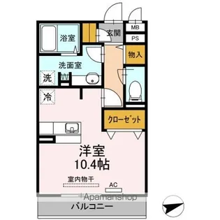 ノール リヴィエール トロワ【1階】の間取り