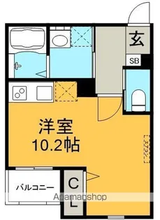 DELAS CASA金山【1階】の間取り