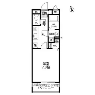 リコルテ ヴェルソー【1階】の間取り